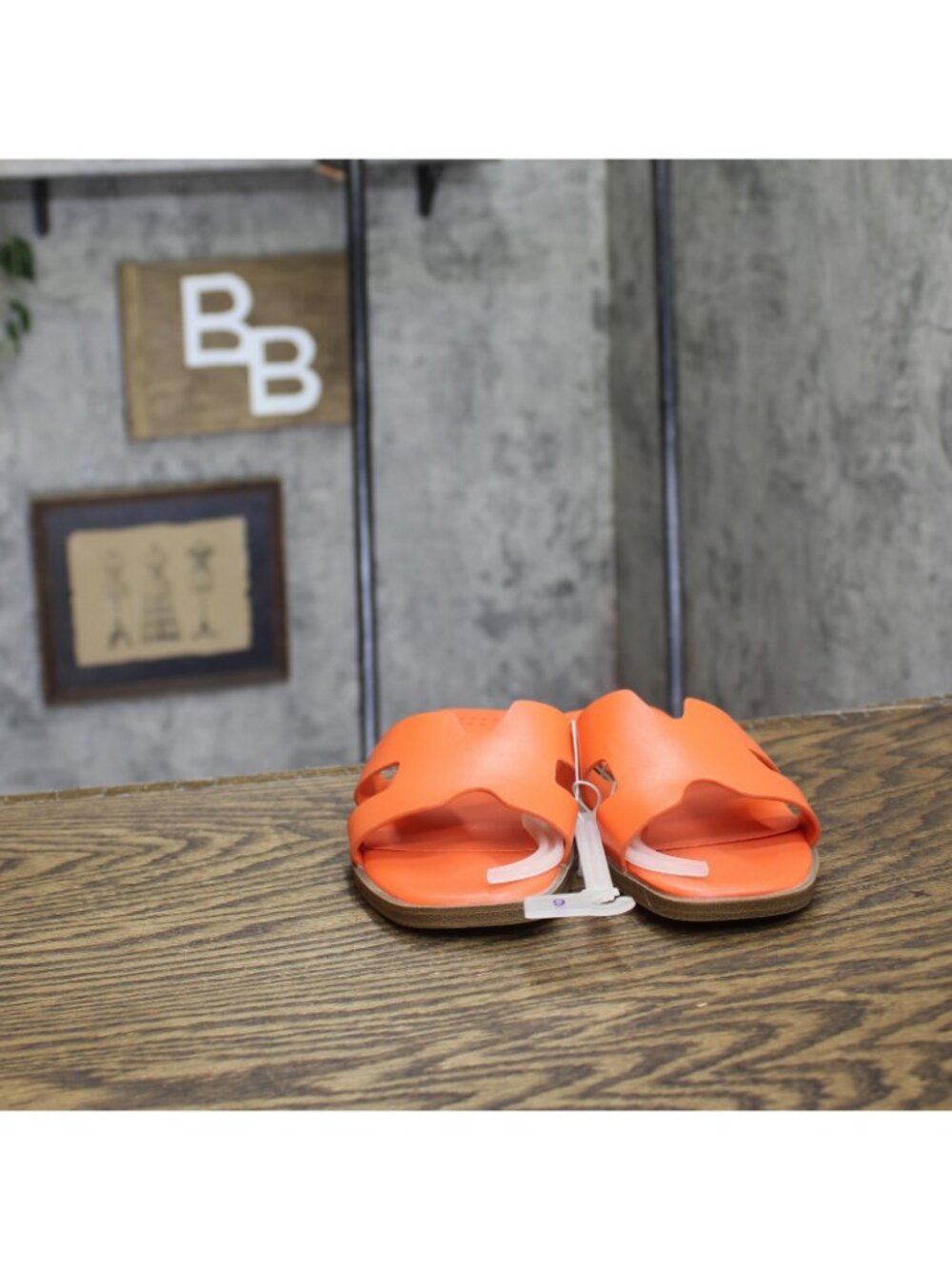 A New Day Nina H-Band Slide Sandals 92244961 Orange 6M - Picture 3 of 10
